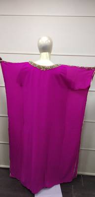 Henna Party Gown Jasmine Designer Farasha Aztec Boho Khaleeji Thobe Dress  2