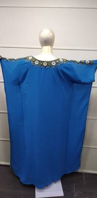 Henna Party Gown Jasmine Designer Farasha Aztec Boho Khaleeji Thobe Dress  3