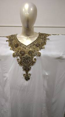 Kurdish Dress Crystal Luxe Dubai Gown Kaftan Traditional Arabic Abaya 2