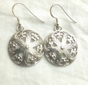 RozMili 92.5 Sterling silver Fashion Hoop Earrings for women & Girls 2
