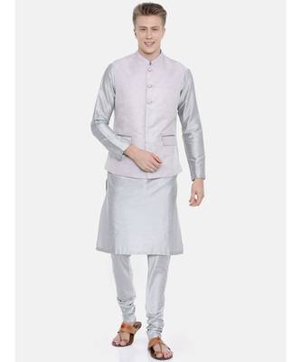 Mayank Modi Mauve Silk Jacquard Jacket 5