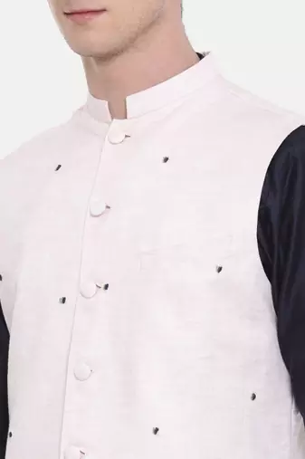 Mayank Modi Baby Pink Embroidered Jacket