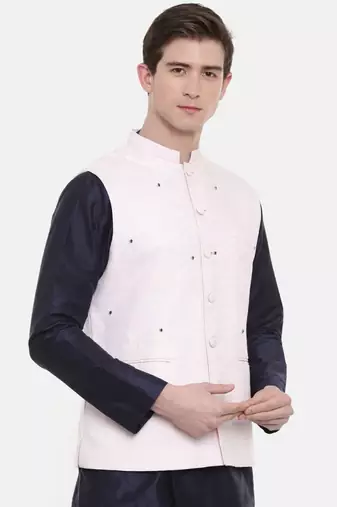 Mayank Modi Baby Pink Embroidered Jacket