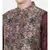 Mayank Modi Chanderi Brown Printed Jacket