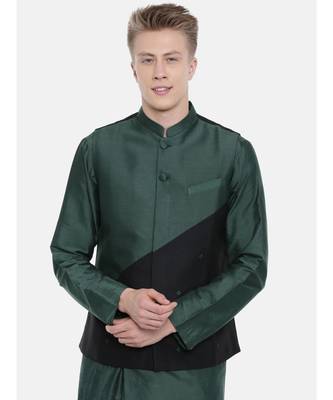 Mayank Modi Two Toned Silk Cotton Jacket 2