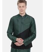 Mayank Modi Two Toned Silk Cotton Jacket