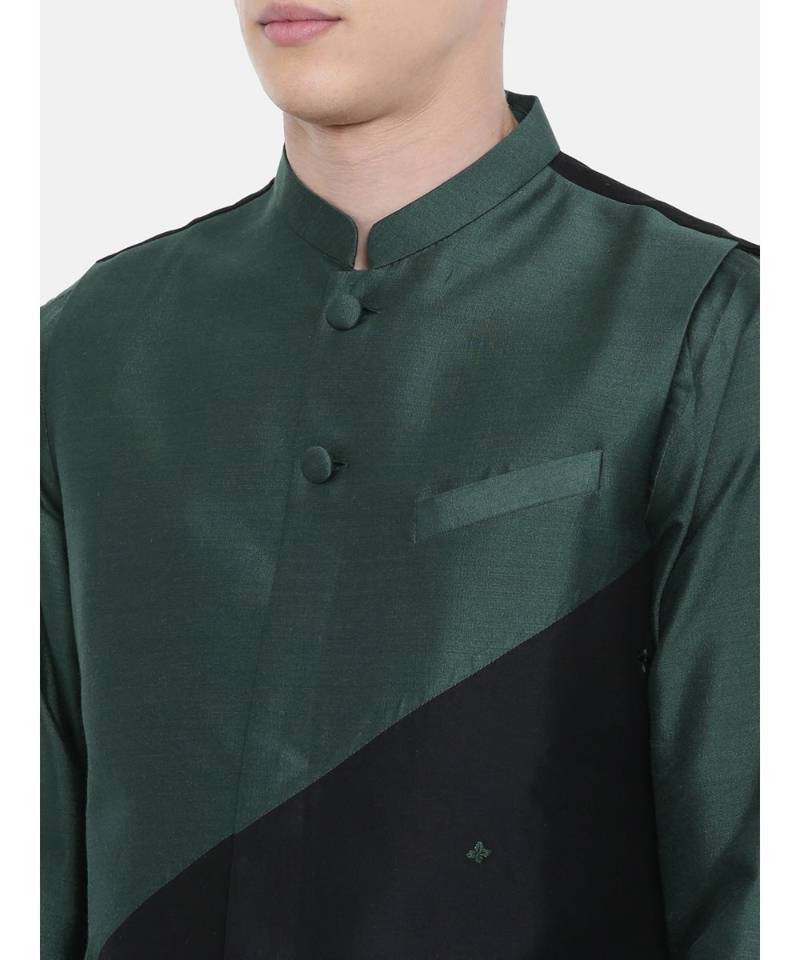 Mayank Modi Two Toned Silk Cotton Jacket