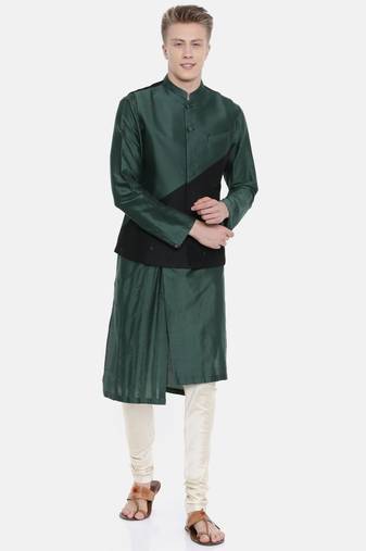 Mayank Modi Two Toned Silk Cotton Jacket