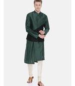 Mayank Modi Two Toned Silk Cotton Jacket