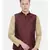 Mayank Modi Chocolate Brown Embroidered Silk Jacket
