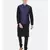 Mayank Modi Navy Blue Silk Embroidered Jacket