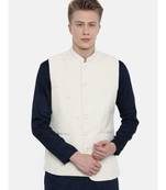 Mayank Modi Handwoven Cotton Embroidered Jacket