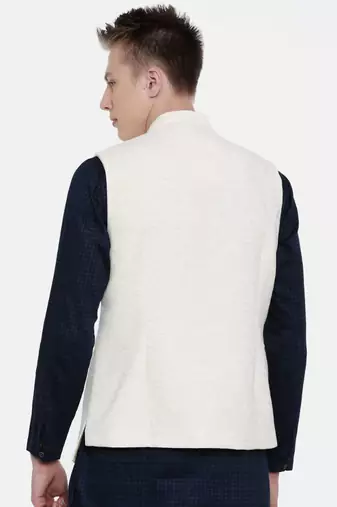 Mayank Modi Handwoven Cotton Embroidered Jacket