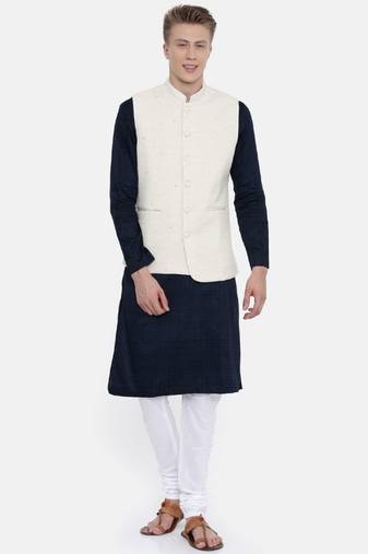 Mayank Modi Handwoven Cotton Embroidered Jacket