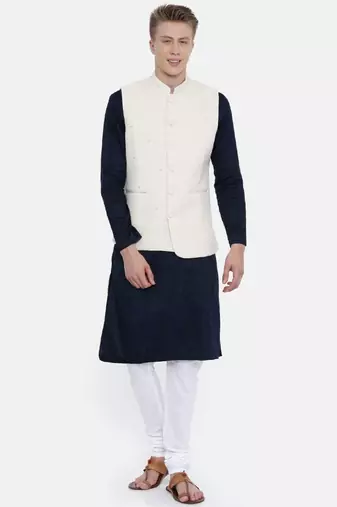 Mayank Modi Handwoven Cotton Embroidered Jacket