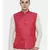 Mayank Modi Silk Jaquard Red Pink Jacket