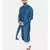 Mayank Modi Blue Cotton Satin Hand Embroidery Kurta
