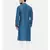 Mayank Modi Blue Cotton Satin Hand Embroidery Kurta