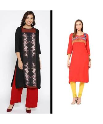 multicolor printed cotton combo kurtis 1