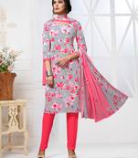 Multicolor digital print crepe salwar