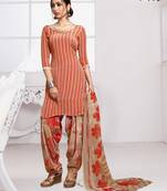 Multicolor digital print crepe salwar