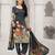 Grey digital print crepe salwar