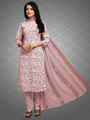 Pink digital print crepe salwar 1