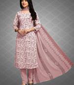 Pink digital print crepe salwar