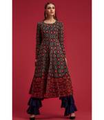 Printed Flare Style Jacket With Flare Style Pants