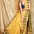 Yellow Woven Blended Cotton Saree Without Blouse