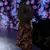 Charu Parashar Navy blue printed gown with hand embellished top