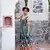 Charu Parashar Teal printed long sleeveless gown