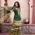 Charu parashar Green printed flare sleeve kurta with printed sharara and dupatta