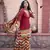 Charu parashar Red printed kurta with printed sharara and dupatta