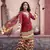 Charu parashar Red printed kurta with printed sharara and dupatta
