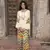 Charu parashar Cream printed flare sleeve kurta with printed sharara and dupatta