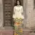 Charu parashar Cream printed flare sleeve kurta with printed sharara and dupatta