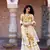 Charu parashar Cream brown printed kurta with sharara and dupatta