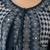 Women's Teal Blue Rayon Slub Embroidered Straight Kurta