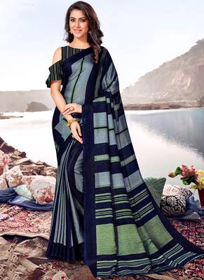 Multicolor Jute Cotton Jute Sarees 1