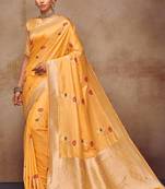 Yellow Art Silk Sarees Art Silk Sarees