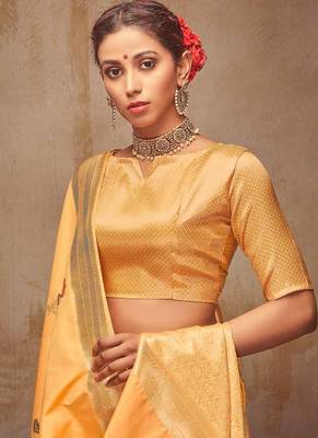 Yellow Art Silk Sarees Art Silk Sarees 2