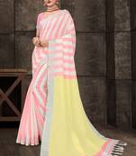 Light Pink Cotton Silk Cotton Silk Sarees