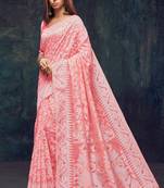 Pink Jacquard Jacquard Sarees