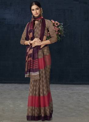 Multicolor Organza Organza Sarees 1