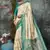 Teal Jacquard Silk Deisgner Saree