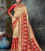 Red Jacquard Silk Deisgner Saree