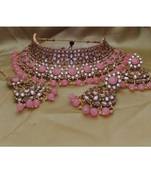Pink crystal necklaces