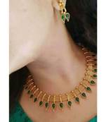 Green crystal necklaces