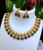 Multicolor crystal necklaces